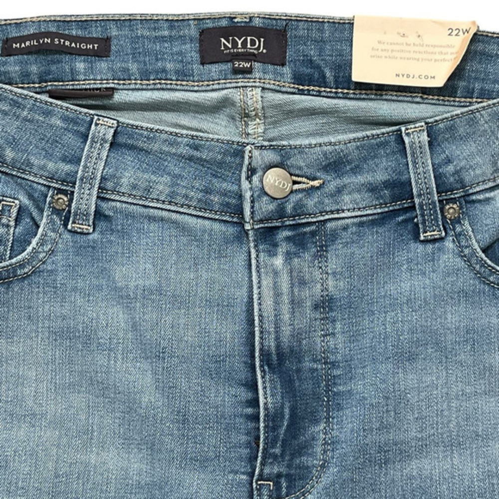 NYDJ NWT‎ Marilyn Straight Ankle Jeans in Easley Plus Size 22W - Picture 5 of 16